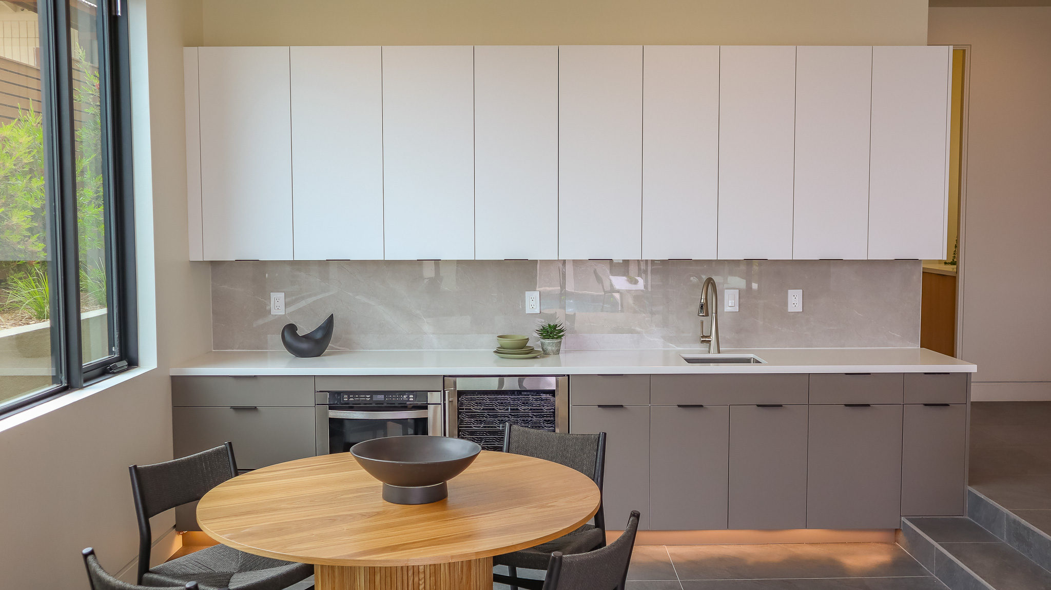Kitchen countertop and sink detail